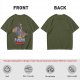 Olive T-shirt with T-Man He-Man parody graphic and 'I Pity The Fool' text
