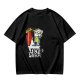 Olive T-Shirt with Surfer Pizza Character and Argyle Pizza Print