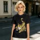 Olive T-shirt with Catbus and Soot Sprite Anime Print