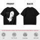 Olive T-Shirt With Cute Running Ghost Dinosaur Graphic Print