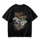 Make Coffee Not War Skeleton Hand Graphic T-Shirt