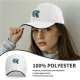 Black Baseball Cap With Blue Mythical Beast Graphic Print