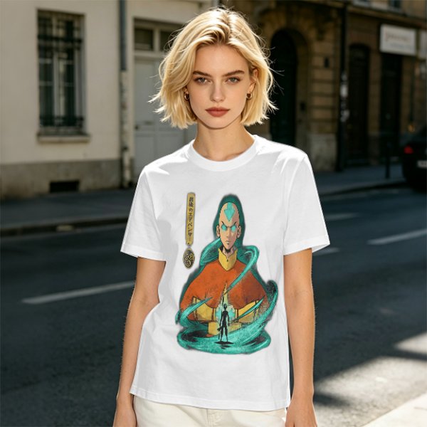 Avatar Aang Airbender Graphic Tee for Anime Fans