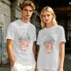 Olive graphic t-shirt with funny cat and 'keeps the a-sad away' text
