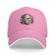 Black Baseball Cap With Distressed Horror Monster Face Graphic