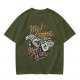 Make Coffee Not War Skeleton Hand Graphic T-Shirt