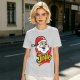 Olive T-Shirt with Santa Claus Jingles Christmas Print