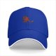 Black baseball cap with chibi Deadpool graphic design