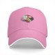 Black baseball cap with hand holding paper over red moon forest print