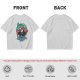 Olive t-shirt with modern mermaid graphic and 'I wanna be where the people aren't' text