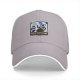 Black baseball cap with raccoon chef graphic and RACCACOOKIE text