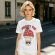 Olive green graphic t-shirt with 'Pretty Fly' and cool mushroom print
