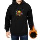 Black Hoodie With Zelda Christmas Elf Graphic Print