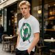 Army Green T-Shirt with Crystal Lake Killers Jason Voorhees Graphic