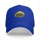 Black baseball cap with Cave's Combustible Lemonade flame logo