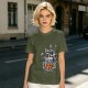 Olive T-shirt with Howl's Moving Castle Castle Print