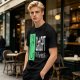 Olive Green CatGPT The Purr-fect AI Graphic T-Shirt