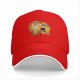 Black Baseball Cap With Funny Noah's Ark Cat Cartoon Print