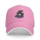 Black baseball cap with witch cat coffee cup 'I need coffee to focus' print