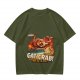 Olive T-Shirt Featuring The Giant Cat Crab From Outer Space Graphic