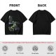 Olive T-shirt with cartoon lizard bench pressing weights in gym mirror