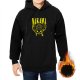 One Piece Nakama Tony Tony Chopper Graphic Black Hoodie