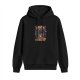 Black Hoodie With Camp Cryptids Graphic Print
