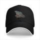 Black Baseball Cap With Wizard Owl Art Print