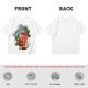 Olive green graphic t-shirt with caffeine team coffee cup and bean illustration