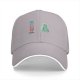 Black Baseball Cap With Cute Science Lab Beaker Print