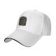 Black baseball cap with paranormal cat skeleton graphic design