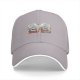 Black baseball cap with funny shark seafood diet meme print