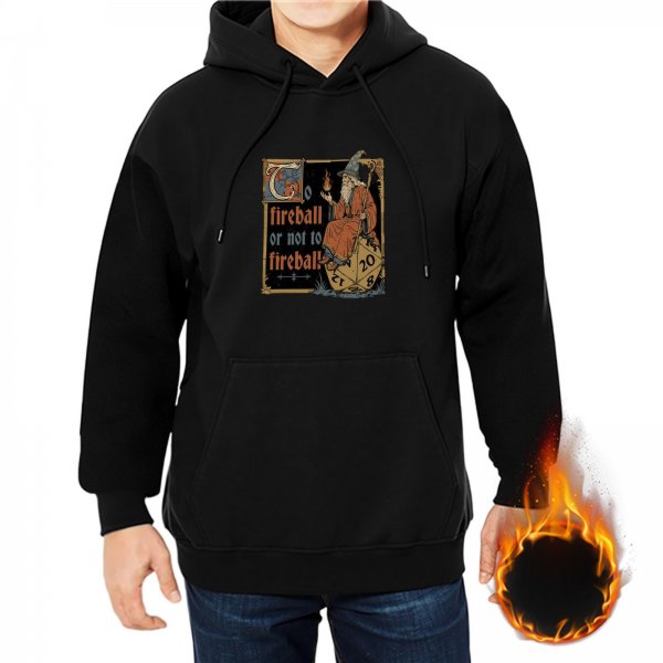 Fireball Or Not To Fireball Wizard D20 Hoodie For TTRPG Fans