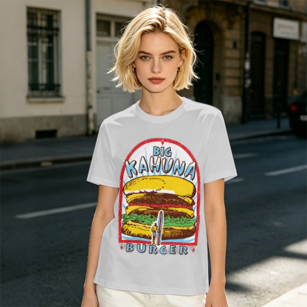 Olive T-Shirt with Big Kahuna Burger Graphic Print