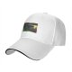 Black Baseball Cap with Night Diner Scene Art Print