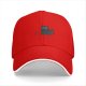 Black Baseball Cap With Minimalist Grey Cat Graphic Design