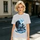 Olive T-Shirt With Dragon Rider Moonlit Fantasy Art Print