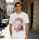 Olive Graphic T-Shirt With Sarcastic Skull Problem Quote