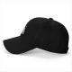 Black Baseball Cap With Support Your Local Pizza Dealer Print