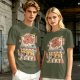 Olive T-Shirt with Octopus Takoyaki Shop Cat Art Print