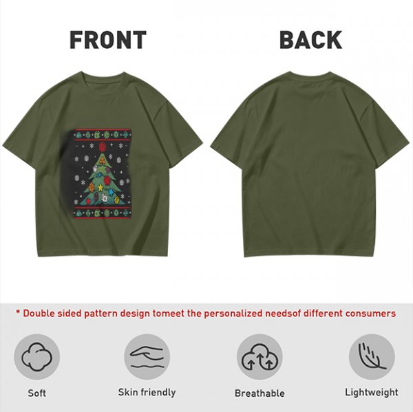 Ugly Christmas Tree Dice Board Game Themed T-Shirt