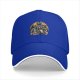 Black baseball cap with raccoons in trash graphic design