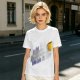 Olive Graphic T-Shirt With Coffee Mug And Rainbow Design