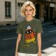 Olive T-Shirt with Mummy Candy Corn Halloween Graphic