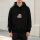 Black Hoodie With 'My Patience' Graphic Print Design