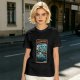 Olive T-Shirt with Stranger Hobbs Upside Down Comic Print
