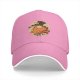 Black baseball cap with cute ghost pumpkin pie fall design