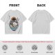 Oversized T-Shirt With Chubby Cat In Ramen Bowl Print
