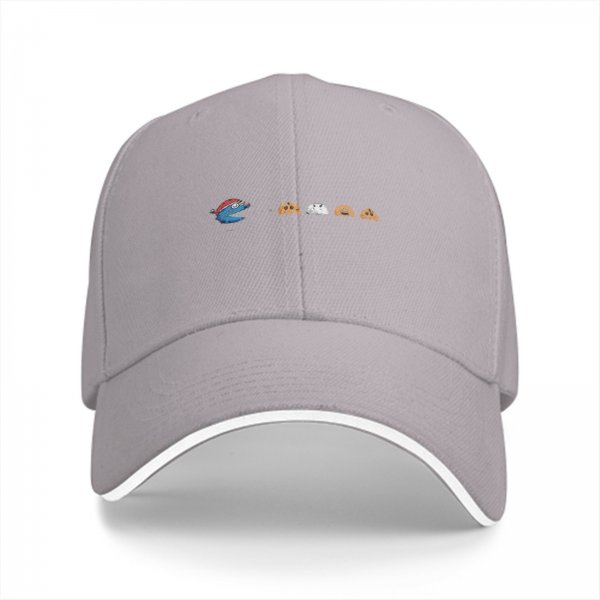 Black baseball cap with retro video game character graphic design
