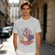 Olive Graphic T-Shirt With Raccoon Opossum Skunk 'GOALS' Print